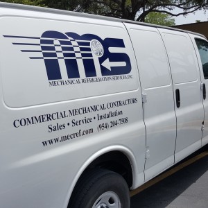 Mechanical Refrigeration Services HVAC service vehicle Doral Florida